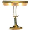 Image 3 : Vintage Brass Banker's Desk Lamp