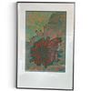 Image 1 : Original Signed N. Tiessen Abstract Painting - Double matted in a 16" x  24" frame