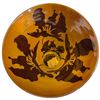 Image 3 : Large Gallé Style Art Nouveau Cameo Glass Trumpet Vase - 20" tall x 10" diameter