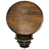 Image 3 : Solid Wood Cylindrical 4 Drawer Nightstand - 29" tall x 14" diameter