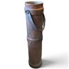 Image 1 : Antique Military Leather Cordite Carrier, Early 20th-Century Naval/Artillery Use -  26 " Tall