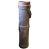 Image 3 : Antique Military Leather Cordite Carrier, Early 20th-Century Naval/Artillery Use -  26 " Tall