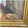 Image 2 : 1940s Oil Painting Signed MS - High End Studio Copy of a 1879 Mignon Painting - 13" x 17"