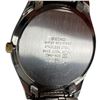 Image 3 : Men's 1990s Seiko Day/Date Dress Watch with Special Angular Faceted Crystal Over a Blue Face * Model