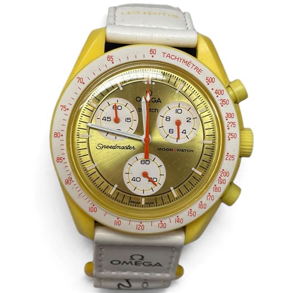 Swatch x Omega Bioceramic MoonSwatch "Mission to the Sun" Watch - Sun Yellow - In original box with 