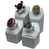 Image 2 : 4 New Rings * all stamped .925 * (Garnets, Ruby, & Butterscotch Amber) Longest ring  is 31 mm * Tota