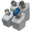 Image 2 : 4 New Rings * all stamped .925 * (Opal Triplet, Garnet, & Moonstone & Blue Chalcedony Turquoise) Lon