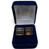 Image 1 : Vintage Burberry Gold-Tone Cufflinks - Logo on the Toggles