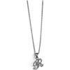 Image 1 : Vintage Sterling Silver Avon "R" Initial Pendant with small diamond accent on a 19" Sterling Chain -