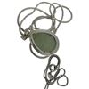 Image 2 : 4 New Gemstone Necklaces * All Stamped .925 (Green Prehnite, Amethyst Crystal, Rainbow Moonstones an