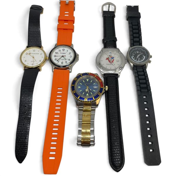 6 Quartz Watches (Gitano, Sung Sport, Tony the Tiger Euro Design and more) Preowned but said to be w