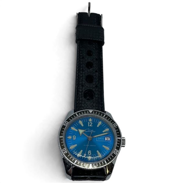 1960s-70s Chateau Swiss Made Skin Diver Watch with Tritium Luminescent Markers