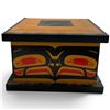 Image 1 : Haida Design Lidded Wood Box - 8" x 8" x 5" deep