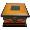 Image 2 : Haida Design Lidded Wood Box - 8" x 8" x 5" deep