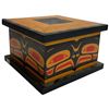 Image 3 : Haida Design Lidded Wood Box - 8" x 8" x 5" deep