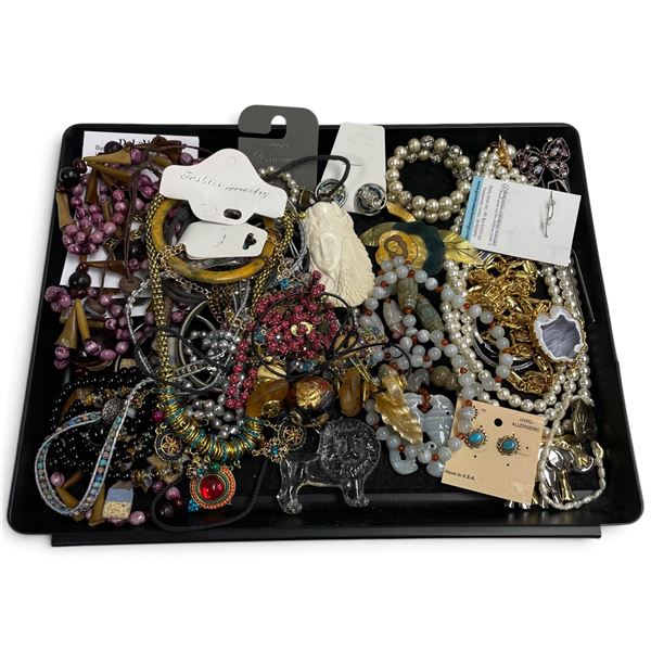 Group of Fashion, Agate & Costume Jewelry - Some New and Some Vintage