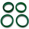 Image 1 : 4 New Jade Green Rings - Average width of 5.4mm (2 size 8.5, 1 size 10 & 1 size 10.5)