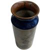 Image 2 : Vintage Hand Painted Tonala Mexican Pottery Vase - 11.5" tall x 5" diameter