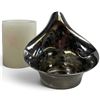 Image 1 : Georg Jensen Lilia Pillar Candle Holder Designed by Todd Bracher - 5" tall x 5" diameter