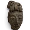 Image 1 : Maya-Style Stucco Portrait Head - 8" tall x 4.5" diameter