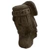 Image 2 : Maya-Style Stucco Portrait Head - 8" tall x 4.5" diameter