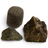 Image 1 : 3 Geological and Volcanic Stone Samples - Average size 3" x 3"
