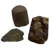 Image 2 : 3 Geological and Volcanic Stone Samples - Average size 3" x 3"