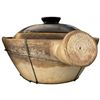 Image 4 : 2 Single Handled Chinese Clay Rice Pots with Reinforcing Wire Frames