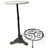 Image 1 : Marble Plant Stand with Cast Metal Base & Metal Riser (Stand is 25" tall x 14" diameter