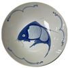 Image 2 : Blue and White Fish-Decorated Dish Set with Covered Bowl