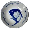 Image 5 : Blue and White Fish-Decorated Dish Set with Covered Bowl