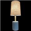 Image 2 : Accent Lamp with Fabric Shade - 19" tall at the top of the shade with 5" diameter base (Model:LT3314