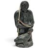 Image 1 : Wolf Original Canadian Hunter and Fish Sculpture - 11" tall