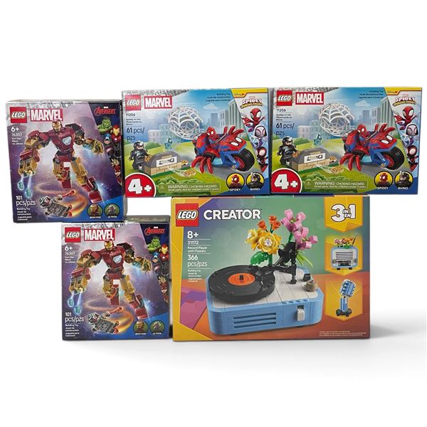New LEGO Marvel 76307 and 11206 Sets with Creator 31172 Record Player