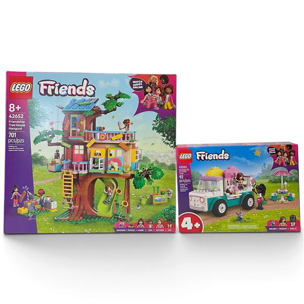 New LEGO Friends Tree House Hangout 42652 and Ice Cream Truck 42644