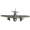Image 3 : Silver Airplane Toy with Three Yellow Toy Trucks