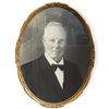 Image 1 : Vintage Oval Framed Portrait Gentleman in Gold Gilt Frame - 12" x 7"