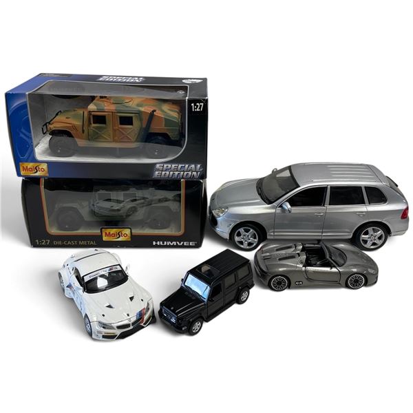 Assorted Die-Cast Vehicles Including Two New Maisto 1:27 SUVs
