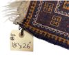 Image 3 : Hand-Knotted 100% Wool Pile Rug - 18" x 26"