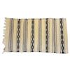 Image 1 : Black and Beige Geometric Area Rug - 35" x 62"