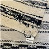 Image 2 : Black and Beige Geometric Area Rug - 35" x 62"