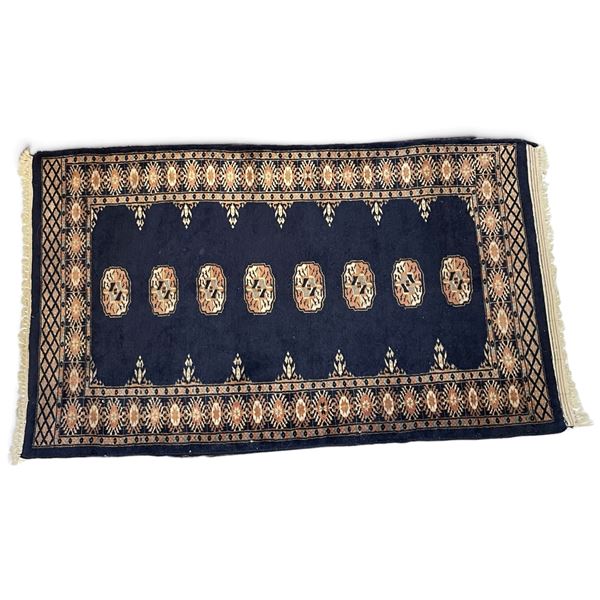 Navy Blue Geometric Area Rug - Measurements Need Confirmation
