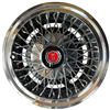 Image 2 : Pair of Automotive Hubcaps Including Chevrolet Logo and Wire-Spoke Design