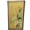 Image 1 : Framed Lotus and Bird Artwork with Chinese Calligraphy