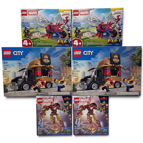 New LEGO Marvel Spidey 11206, Iron Man 76307 and City Burger Truck 60404 Sets
