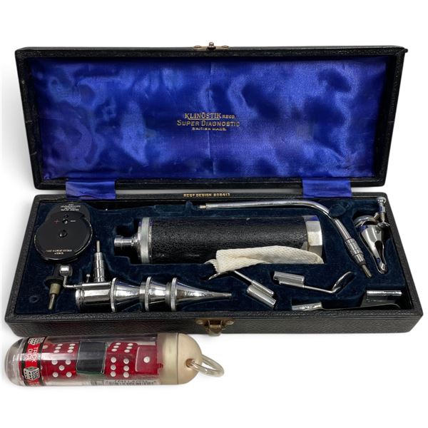 Klinostik Super Diagnostic Instrument Set with Case and Trick Dice