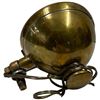 Image 2 : General Electric Ribbed Glass Lamp with Gold-Tone Housing