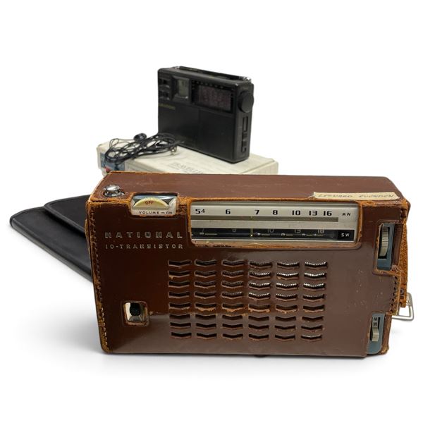 National 10-Transistor Radio with Additional Portable Radio