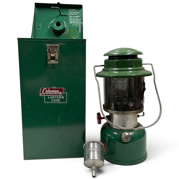 Coleman Model 335 Green Lantern with Coleman Carrying Case