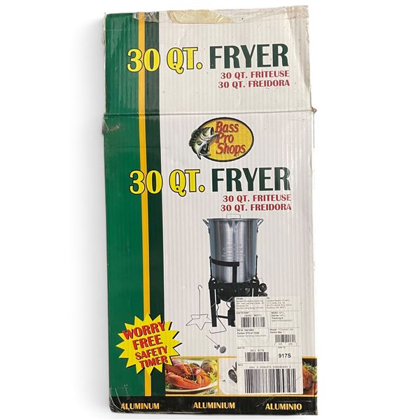 New Bass Pro Shops 30-Quart Aluminum Fryer